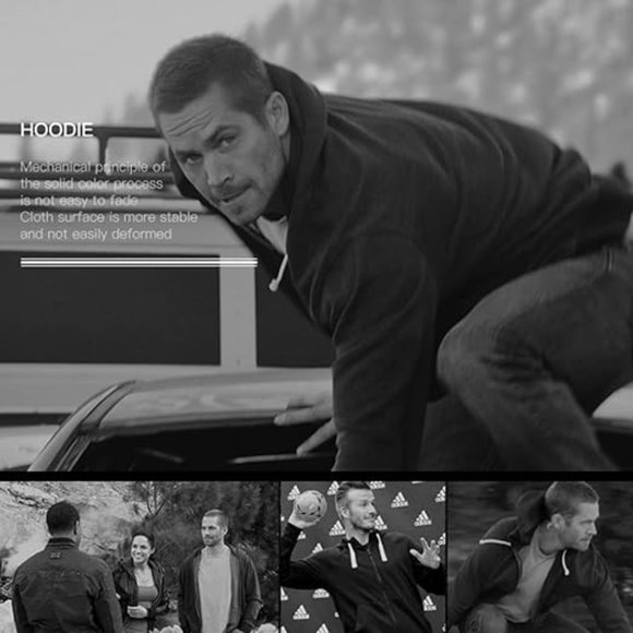 Hoodies for Men sherpa Warm Fleece Hoodie Jacket Sweatshirt Full Zip Sport Worko - Picture 6 of 7